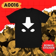 Avatar The Last Airbender Aang Head Arrow Symbol Anime T-Shirt A0016