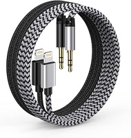 iPhone Aux Cord, [2pack/3ft] Lightning to 3.5mm Audio Auxiliary Cable for iPhone 14 13 12 11 Pro Max