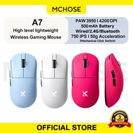 Wireless Mouse Mchose A7 Gaming Mouse Lightweight Three Mode PAW3950 26000DPI Optical Sensor Gaming 