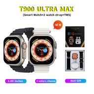 ♥【SALE】+Readystock♥T900 Ultra Big MAX 2.09 INCH 49MM Smart Watch IWO Smartwatch T800 Upgraded Sport Watches With TWS