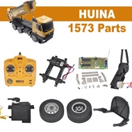 Huina 1573 Push Bucket Gearbox Steering Servo Tire Drive Gearbox Mainboard Radio Receiver For 573/58