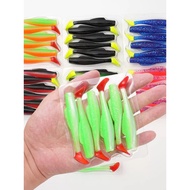 ☘️artificial bait fish​ soft plastic lure saltwater umpan getah pancing 8.5cmTPR Root Fishing Lure F