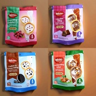 Delicies European Egg Tart Cookies Assorted Flavours 4 Packs (50g) | Chocolate | Cranberry | Cookies