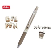 Oniso ปากกาเจล รุ่น CafeSeries ONI-92231-4 ขนาด 0.5 มม. หมึกน้ำเงิน เปลี่ยนไส้ได้