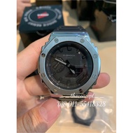 🔥100% Original G-Shock GA-2100-1A1 Custom Silver Stainless Steel GA-2100 GA-2000 Carbon Core TMJ OAK