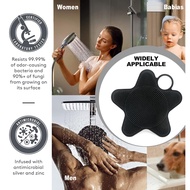 Antimicrobial Silicone Body Scrubber, Exfoliating Body Scrubber for Sensitive Skin, Eco Friendly Sho