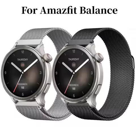 Milanese Loop for Amazfit Balance 46mm Strap for Amazfit GTR 47mm 4/3 Pro Bracelet Stainless Steel C