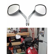 side mirror motorcycle Sesuai untuk motosikal Honda Kawasaki Suzuki 10mm universal berlian macan tut