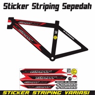 Bike STRIPING STICKER GIANT VARIATION NEW MOTIF SIMPLE MOTORCYCLE STRIPING