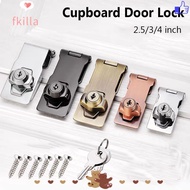 FKILLA Keyed Hasp Lock Buckle Cupboard Burglarproof Punch-free Cabinet