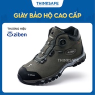 Korean safety shoes Ziben 205 High-top, Waterproof, Anti-slip sole, Convenient twist lock, Genuine Z