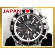 Used Products[From Direct Japan]SEIKO Pulsar Diver Chronograph Men's Watch Date VD53-X011 Black Silv