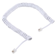 Telephone Fax RJ11 Spring Coil Short Cable 30cm to 1.8 Meter