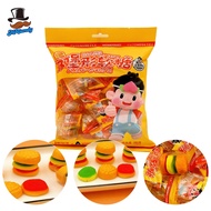 【Mr candy】25pcs/bag hamburger gummy candy/ 200g Biggie Burger Gummy/soft candy/kid candy/gummies