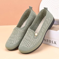 dr cardin women shoes black shoes women Kasut ibu mesh bernafas musim panas, kasut kerja rata, wanit