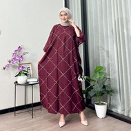 Daily Abaya Kaftan Rayon Jumbo by Nisaa Abaya Kaftan Batik Motif Ning Jazil Busui Gamis Kaftan Abaya