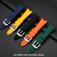 Sắt Tây Cam NJ0150/NJ0151 Series Silicone Ma Dây Đeo Đồng Hồ Sửa Đổi Dây Đeo Chống Nước Thương Hiệu 