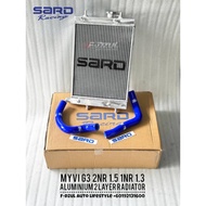 Sard Racing Aluminium Radiator Perodua Myvi G3 2NR-VE 1.5 1NR-VE 1.3 2 Layer