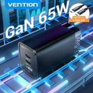 Vention 65W Charger หัวชาร์จเร็ว GaN Charger 65W หัวชาร์จไอโฟน USB PD USB plug สำหรับ samsung Xiaomi