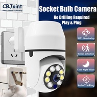 V380 Pro CCTV Wireless CCTV Socket Bulb CCTV Camera 360 Camera WIFI CCTV Bulb Camera Lampu CCTV Baby