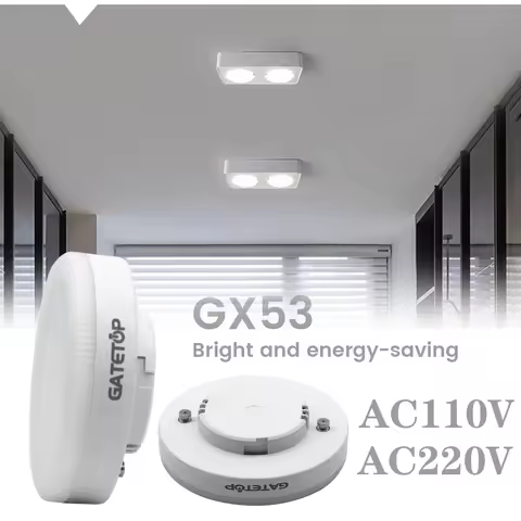 1-20Pack GX53 Bulb LED Spot Light AC 220V 110V 5W 9W 15W Daring Light Source Wardrobe Cabinet Light 