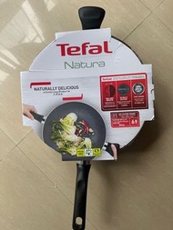 新貨 特福 Tefal wok 28cm 易潔深鍋  易潔鑊 non-stick 連玻璃蓋 cooking pan