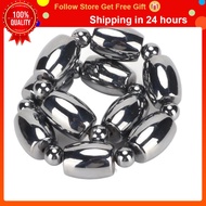 Foreststore Terahertz Bracelet Relieve Fatigue Promote Circulation Bucket Round Shapes Beads Chain for Women Men