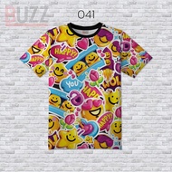 [S-4XL] Fashion T-Shirt Printed Pattern Front And Back Can Be Worn By Both Men And Women Chubby Fat 