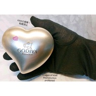 Empty box cans, GODIVA mini heart cans, 2015, for small items.