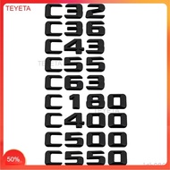 TEYETA Modified Digital Alphabet Black and Silver C32 C36 C43 C55 C63 C180 C400 C500 C550 Metal Car 