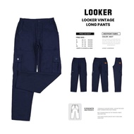 กางเกงวินเทจขายาวกระเป๋าข้างLOOKER