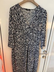 Wrap dress Uk 14 MS  stretchy