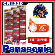 Panasonic Cr1220 3v New Battery Button lithium Batteries Cell Coin (Original : from energy thailand)
