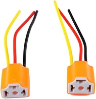 Davitu Electrical Equipments Supplies - NEW2pcs 9003 h4 h7 LED Ceramic Wire Wiring Harness Connector Sockets Bulb Pigtail Plug h4 h7 LED Bulb Holders for Car Headlight