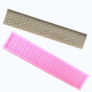 Fence Fence Fence Shape Silicone Mold Bamboo Weaving Lattice Basket DIY Fondant Cake Baking Decorati