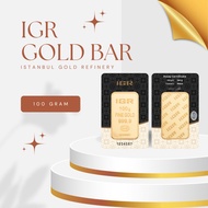 100 GRAM GOLD BAR IGR ~ EMAS 999.9 /24K
