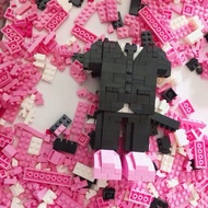 [SG] Suits Bear Nano Building blocks Mini Bricks Puzzle Block DIY Valentine Birthday Christmas Gift Ideas Deco Toys