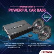 (BUNDLE) Kennon 1 CHANNEL AMP VX800.1D + CLASS D MONOBLOCK + KENNON 12'' SUBWOOFER VS1260S X 2PCS