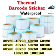 Thermal Sticker Paper Waterproof Label Sticker Barcode Roll A6 30 x 20 x 40 50 60 80 100