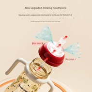 toddler water bottle baby bottle Children's anti-spray anti-flatulence straw learning drink cup 1 bo