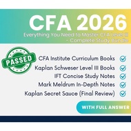 2026/2025 CFA Level 3 Ultra Bundle- Schweser, IFT Notes, Official Textbooks