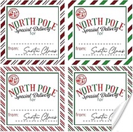 96 Pieces from Santa Claus Gift Tag Stickers Christmas Gift Tags Stickers from Santa North Pole Deli