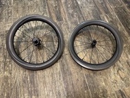 二手SMC月刃RHET 陶瓷花鼓碳纖維7速16寸輪組，啱Brompton 用