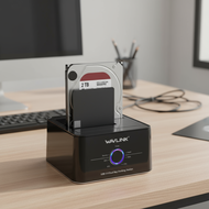 WAVLINK Dual Bay HDD Enclosure for 2.5/3.5 inch HDD/SSD with Clone Feature