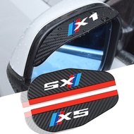 2pcs car Rearview mirror Carbon fiber Rain cover for bmw x1 x3 x4 x5 x6 x7 e84 f48 f25 e83 f26 e53 e