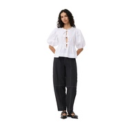 GANNI Black Elasticated Curve Trousers Size 32