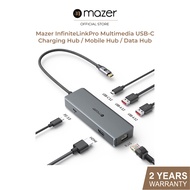 Mazer InfiniteLinkPro USB-C Multimedia Charging Hub/Data Hub/Mobile Hub/Laptop Hub/USB Extension