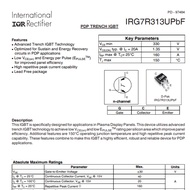 ES IGBT PLASMA TV IRG7R313U 7R313U 7R313 TO-252 SMD