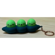 Cute Edamame Clicky Keychain