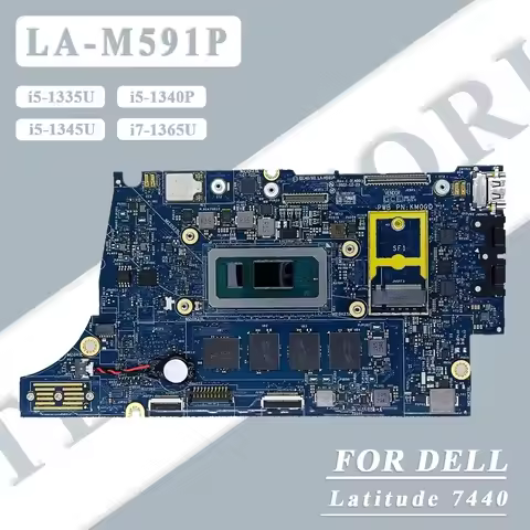 LA-M591P Laptop Motherboard For Dell Latitude 7640 7440 With i5/i7-13th Gen CPU RAM 8G/16G/64G CN-08
